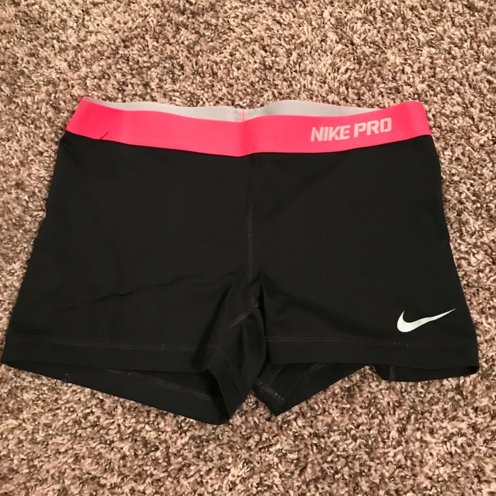 Black Nike Pro Spandex Shorts